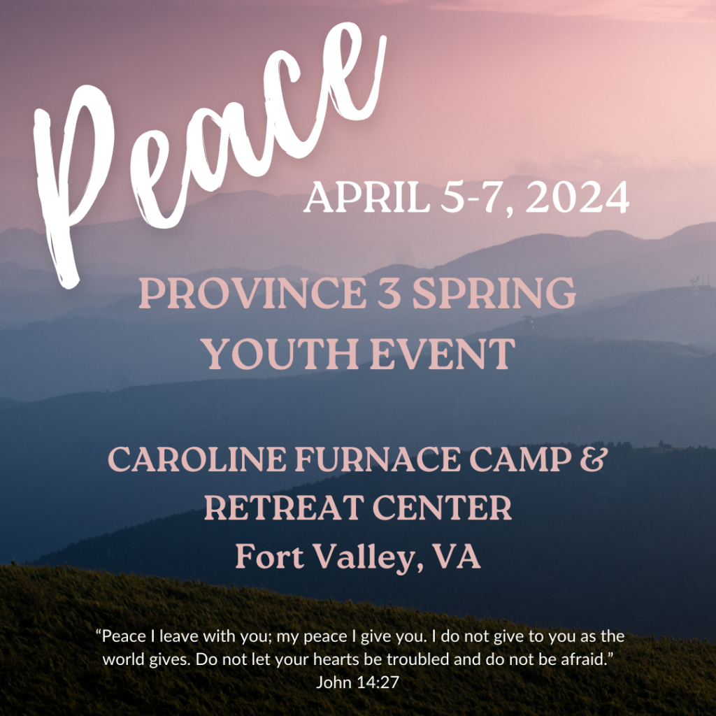 DIOCPA April 5-7 Youth Retreat